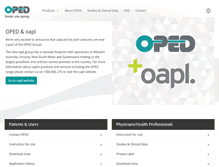 Tablet Screenshot of oped.com.au